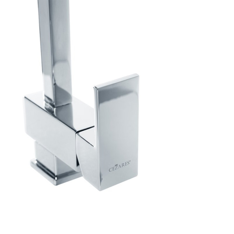Смеситель для раковины однорычажный, высокий, без донного клапана Cezares UNIKA-LSM1-A-03/24-W0