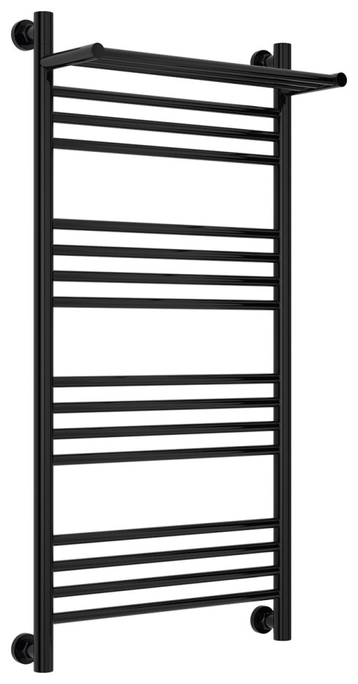 Полотенцесушитель водяной Сунержа Богема с полкой+ 1000х500 RAL 9005 Глубокий черный