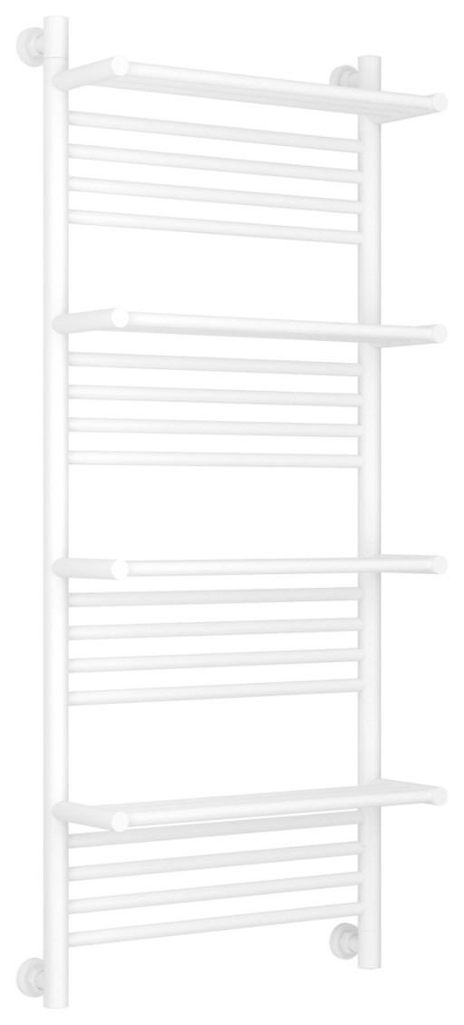 Полотенцесушитель водяной Сунержа Богема 4 полки+ 1200х500 Матовый белый
