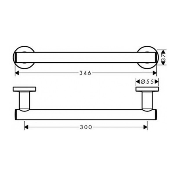 Поручень для ванны Hansgrohe Logis Universal 41713000