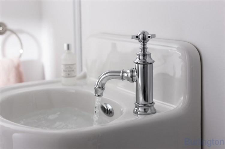 Смеситель однорычажный для раковины, 1 отв, ручка - крестик, хром [ARC12 CHR]