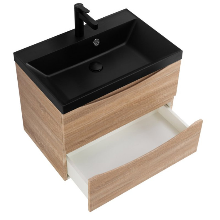 База под раковину подвесная с двумя выкатными ящиками, 600x450x500 BelBagno MARINO-600-2C-SO-BL-P
