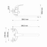 WasserKRAFT Rossel 2802L Смеситель для ванндлинныизливом