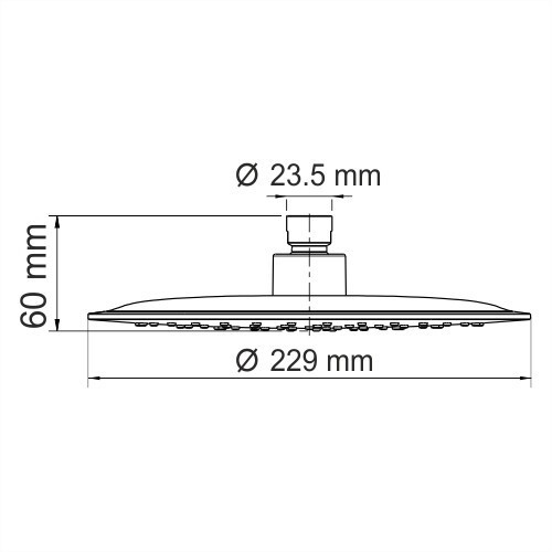 WasserKRAFT A115 Верхняя душевая насадка