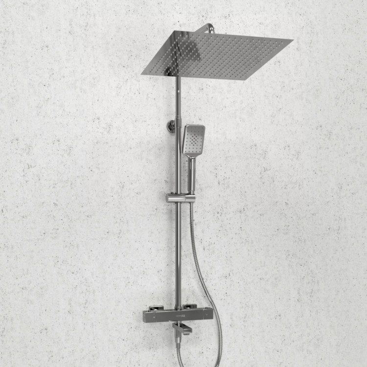 WasserKRAFT A199.119.126.010.CH Thermo Душевой комплект с термостатическим смесителем