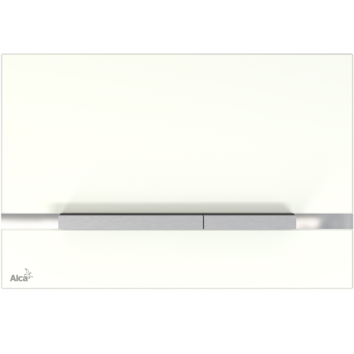 Кнопка управления для скрытых систем инсталляции, стекло-белый Alcadrain STRIPE-GL1200