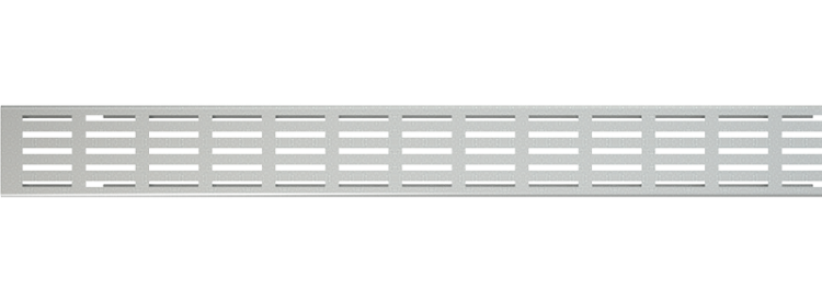 Решетка для дренажного желоба 100 мм, оцинкованная сталь Alcadrain ADZ-R121
