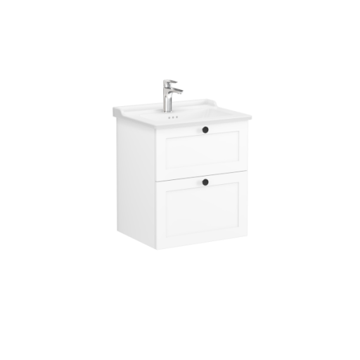 Модуль Root Classic 60 см с классической раковиной, матовый белый