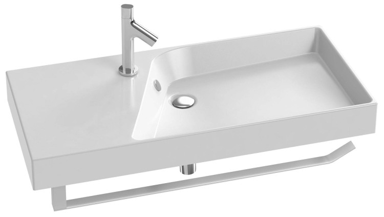 Подвесная раковина-столешница 100 х 46 см Jacob Delafon RYTHMIKEXN112-00