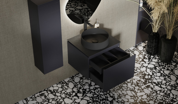 Тумба Stone 60 подвесная Белая