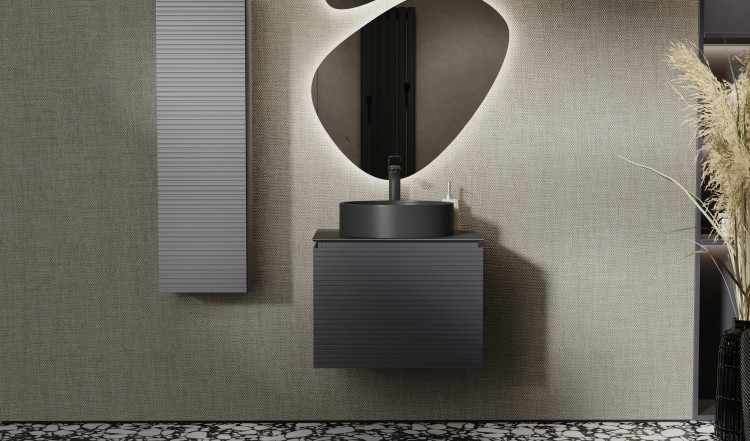 Тумба Stone 60 подвесная Белая