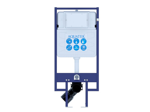 Инсталляция для подвесного унитаза Aquatek INS-0000020 , 1130*500*100 мм , +звукоизоляционная прокладка (возможна установка в угол)