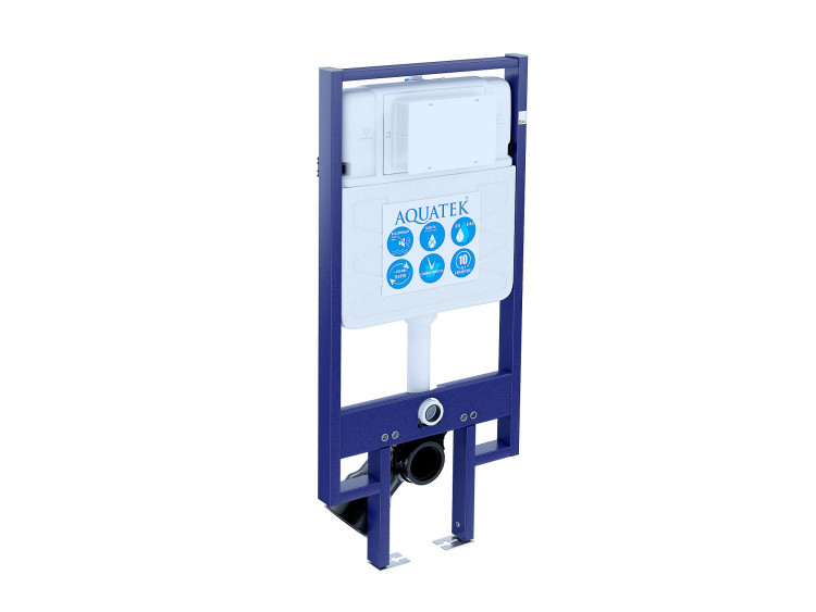 Инсталляция для подвесного унитаза Aquatek INS-0000020 , 1130*500*100 мм , +звукоизоляционная прокладка (возможна установка в угол)