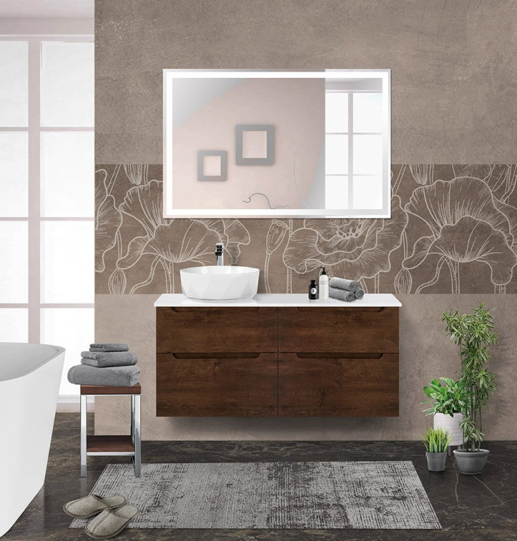 База под раковину подвесная с двумя выкатными ящиками 600x450x600 BelBagno ETNA-H60-600-2C-SO-RW-P