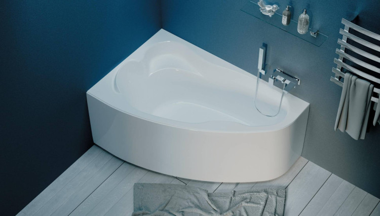 Ванна акриловая асимметричная 1Marka Lil 140*90 L