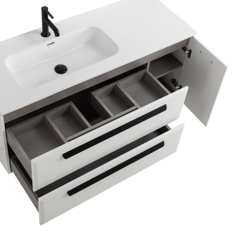 Керамическая раковина, чаша слева Cezares CZR-8095-120-L