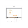 Душевая шторка на ванну SLIDER-FIX-VF-11 с фиксированным креплением одной створки Cezares SLIDER-FIX-VF-11-90/150-C-NERO