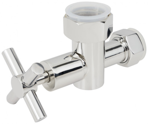 Вентиль Стилье запорный крестовой с клапаном G 1&quot; НГ х G 3/4&quot; НГ Без покрытия