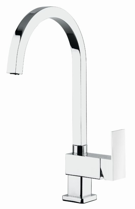 Смеситель для раковины однорычажный, высокий, без донного клапана Cezares UNIKA-LSM1-A-NOP-W0