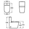 Унитаз-компакт Roca Inspira In-Wash 803061001