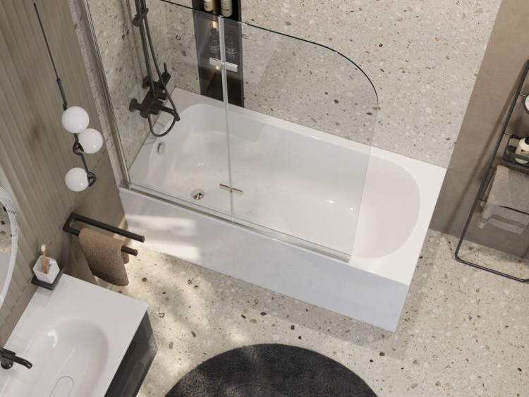 Передняя панель для акриловой ванны с комплектом крепежа для установки на каркасе Cezares ECO-175-F-SCR-W37