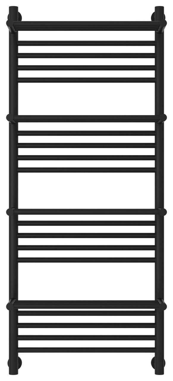 Полотенцесушитель водяной Сунержа Богема 4 полки+ 1200х500 Матовый чёрный