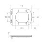 Сиденье дюропласт, soft close, металлическое крепление BelBagno BB2112SC