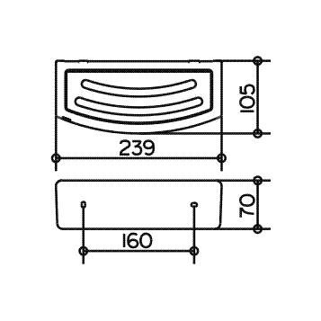 Полочка Keuco Elegance New 11658 010000